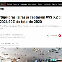 Startups brasileiras j captaram US$ 3,2 bilhes em 2021, 90% do total de 2020